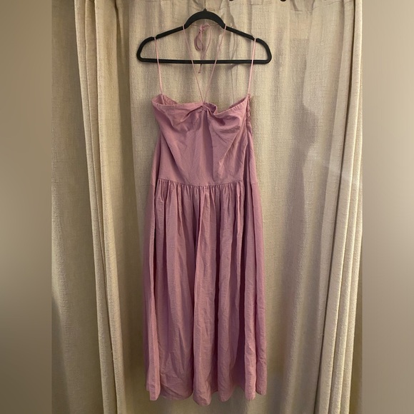 Vince Ruched Halter Neck Dress NWT - Picture 3 of 10